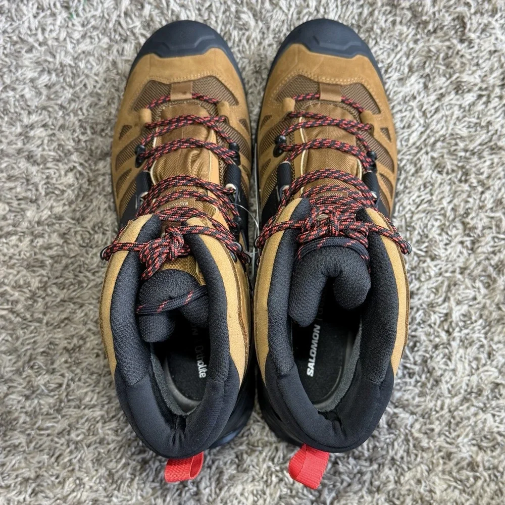 Salomon Quest 4 GTX Gore-Tex Hiking Boots Mens 12 Brown Waterproof Tactical NEW